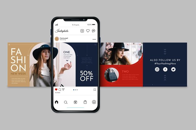 Plantillas de carrusel de Instagram