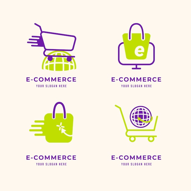 Plantillas creativas de logotipos de tiendas online