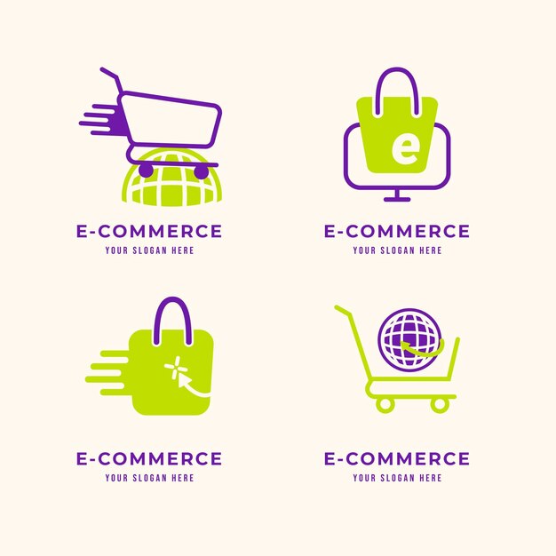 Plantillas creativas de logotipos de tiendas online