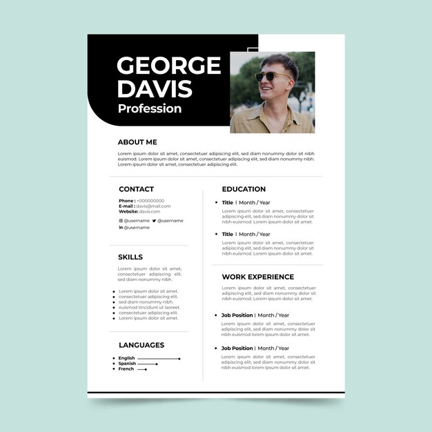 Plantillas de CV minimalistas