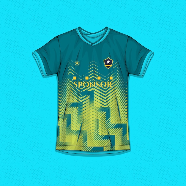 Plantillas de diseño de camisetas deportivas Gráficos de camisas de fútbol