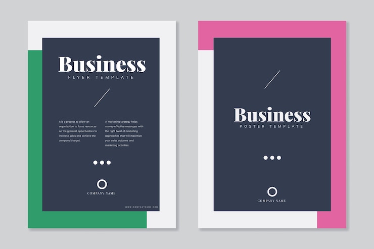 Vector gratuito plantillas de folletos corporativos