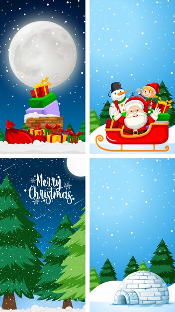 Plantillas de fondo con tema navideño