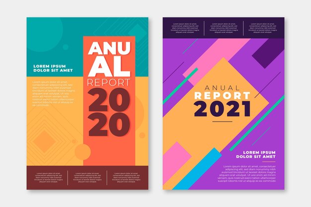 Plantillas de informes anuales abstractos