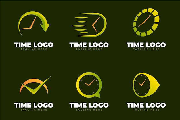 Plantillas de logotipos de relojes creativos