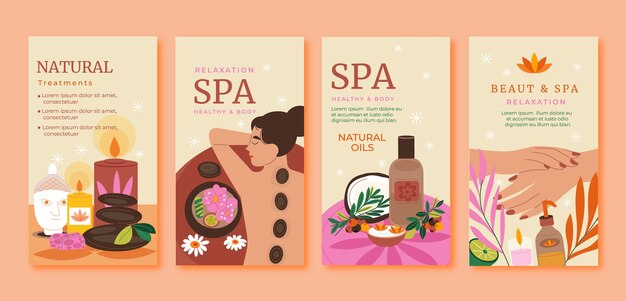 Plantillas de stories de instagram de spa