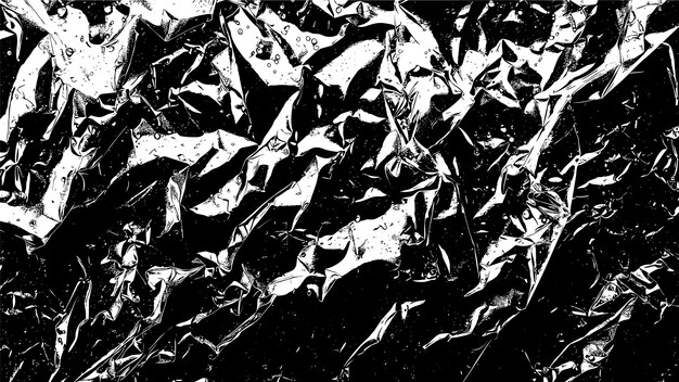 plástico negro arrugado con textura angustiada