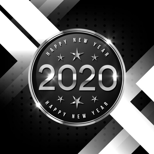 Plata feliz año nuevo 2020