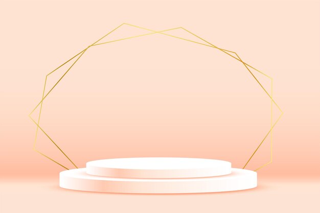 plataforma de pedestal vacío de moda para la exhibición de productos