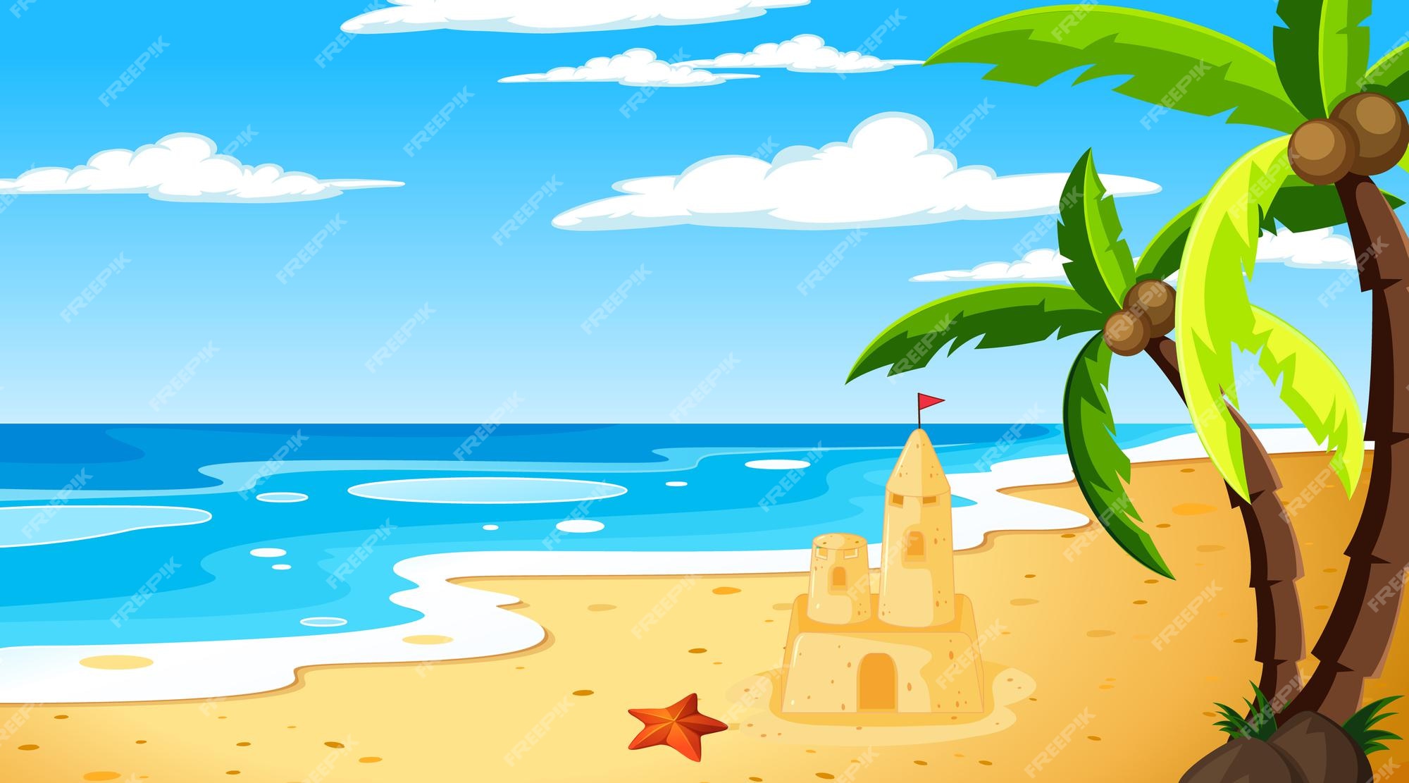 Imágenes de Playa Dibujo - Descarga gratuita en Freepik