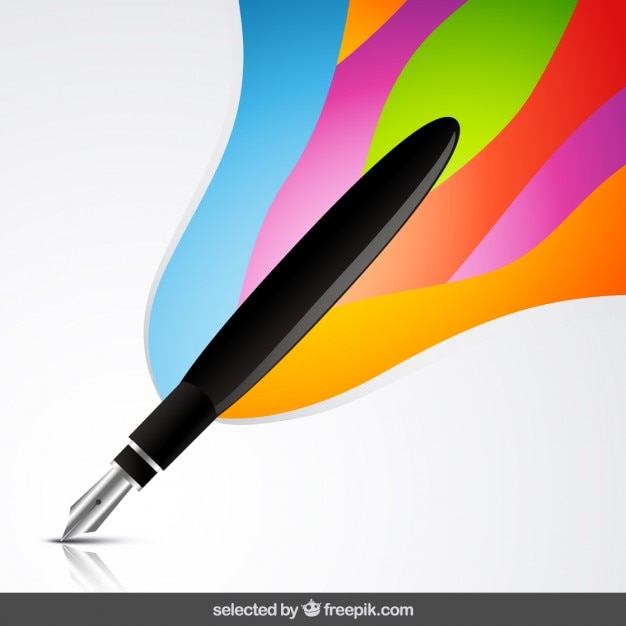 vector de icono de pluma. escribir y dibujar con un bolígrafo. las  plantillas se utilizan para múltiples usos 6476155 Vector en Vecteezy