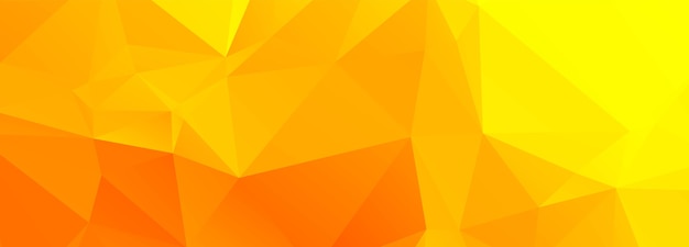Polígono abstracto naranja y amarillo