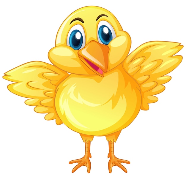 Pollito con cara feliz