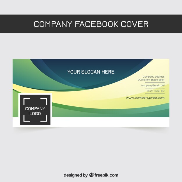 Portada de facebook abstracta