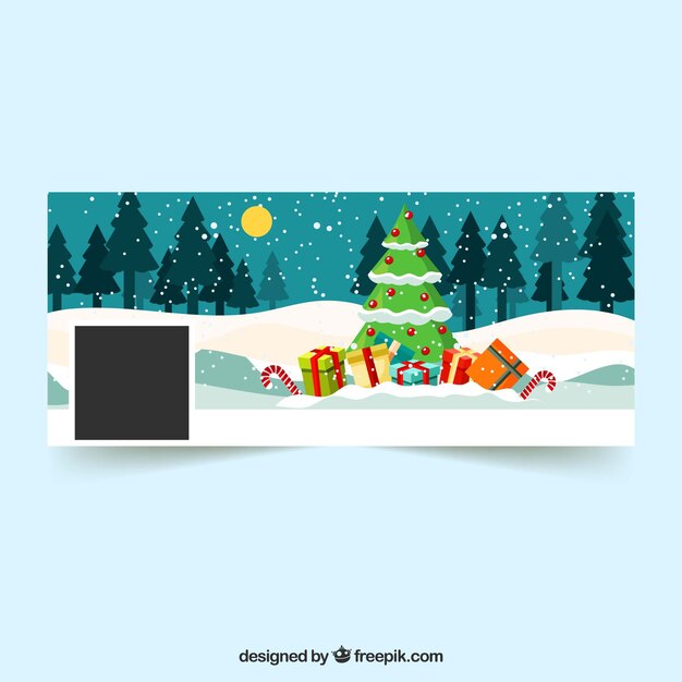 Portada facebook árbol navidad