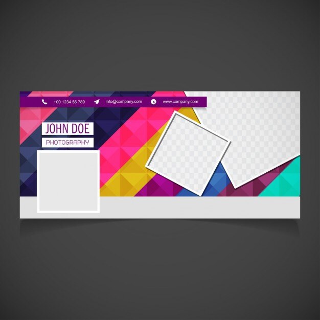 Portada de facebook colorida 
