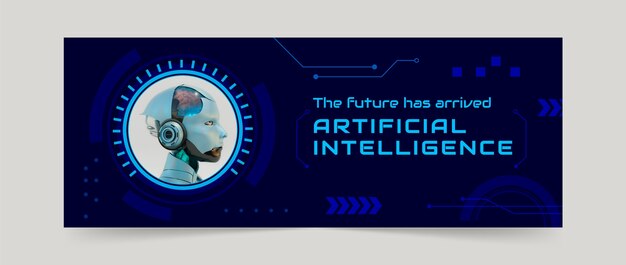 Portada de facebook del concepto de inteligencia artificial