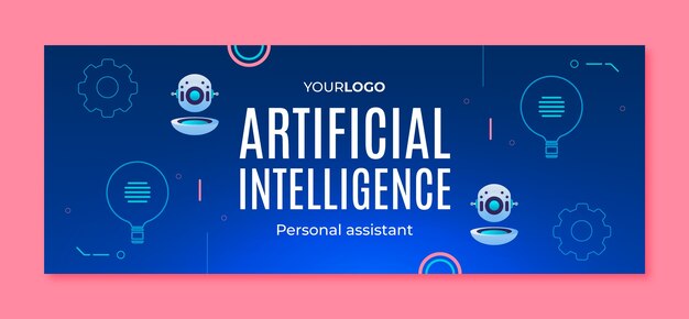 Portada de facebook del concepto de inteligencia artificial