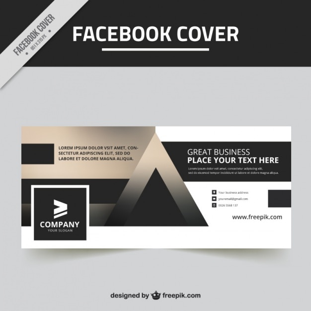 Vector gratuito portada de facebook corporativa borrosa