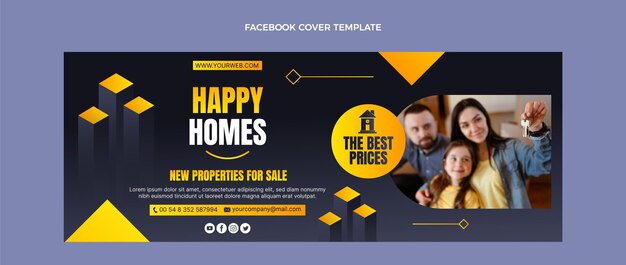 La portada de Facebook de Gradient Real Estate