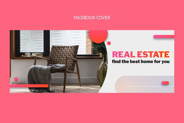 Portada de facebook inmobiliaria degradada