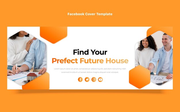 Portada de facebook inmobiliaria degradada