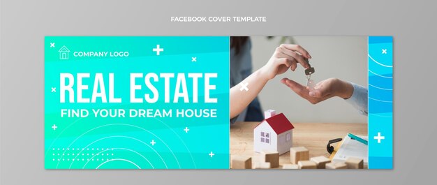 Portada de facebook inmobiliaria degradada