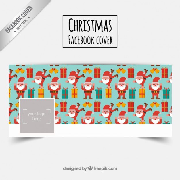 Portada de facebook de santa claus