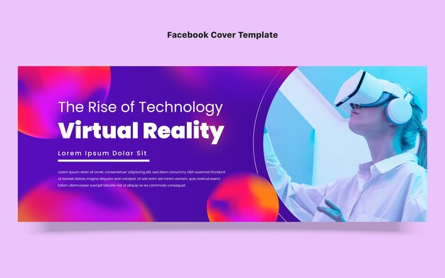 Portada de facebook de tecnología de fluido degradado
