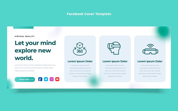 Portada de facebook de tecnología mínima