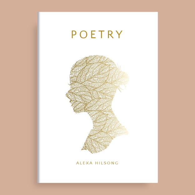 Portada del libro de poesía minimalista. | Vector Gratis