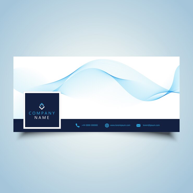 Vector gratuito portada de la línea de tiempo de las redes sociales con diseño de ondas fluidas 0805