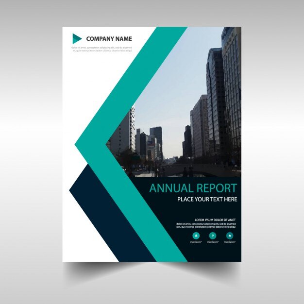 Portada de líneas de reportaje anual 