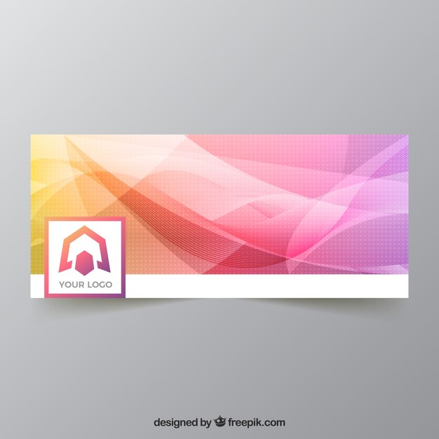 Portada multicolor de facebook