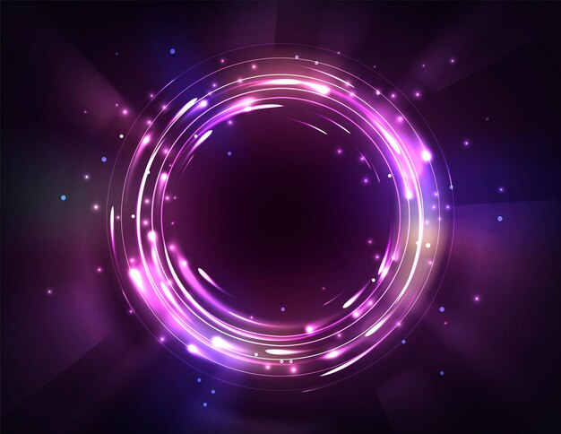 El portal del círculo mágico futurista