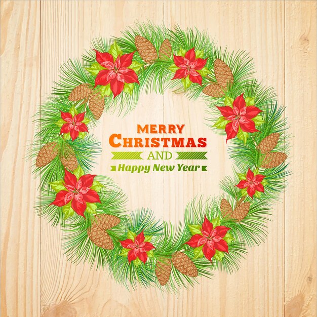 Postal de feliz Navidad.