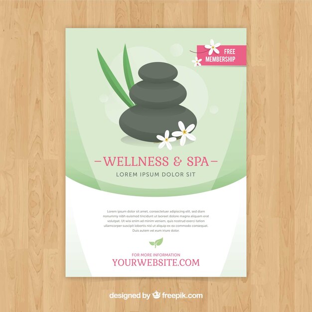 Poster de bienestar y spa