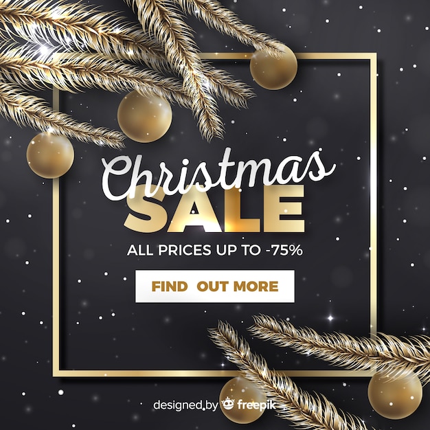 Poster de compras navideñas online