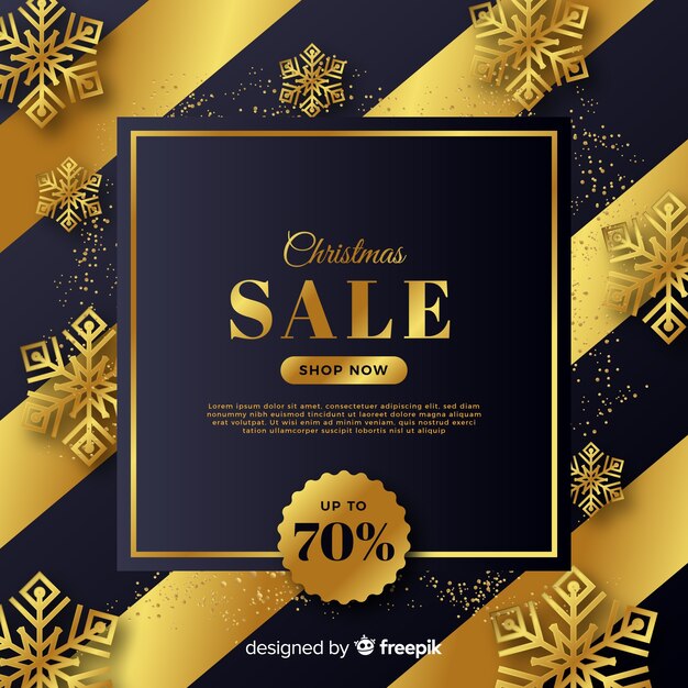 Poster de compras navideñas