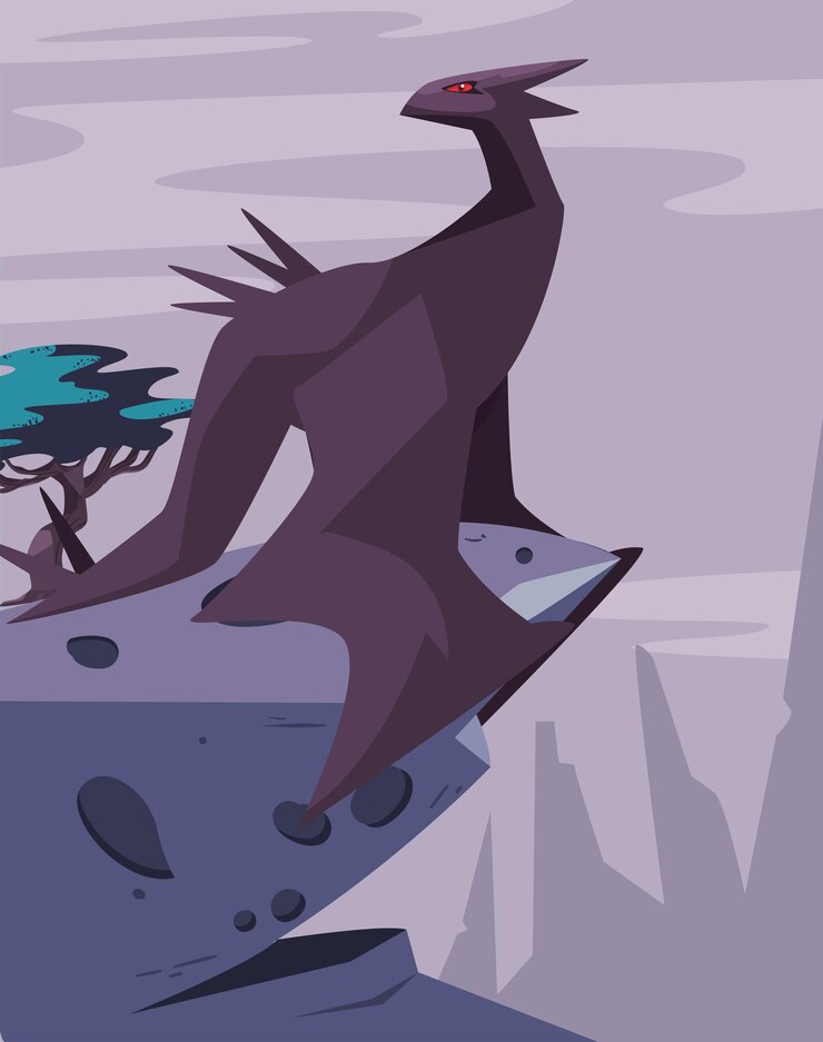 Vector gratuito póster de dragón de videojuego