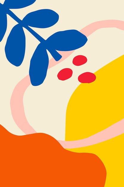 Póster estampado de flores brillantes y coloridas