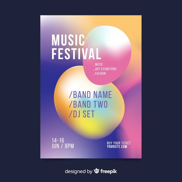 Poster de festival de música