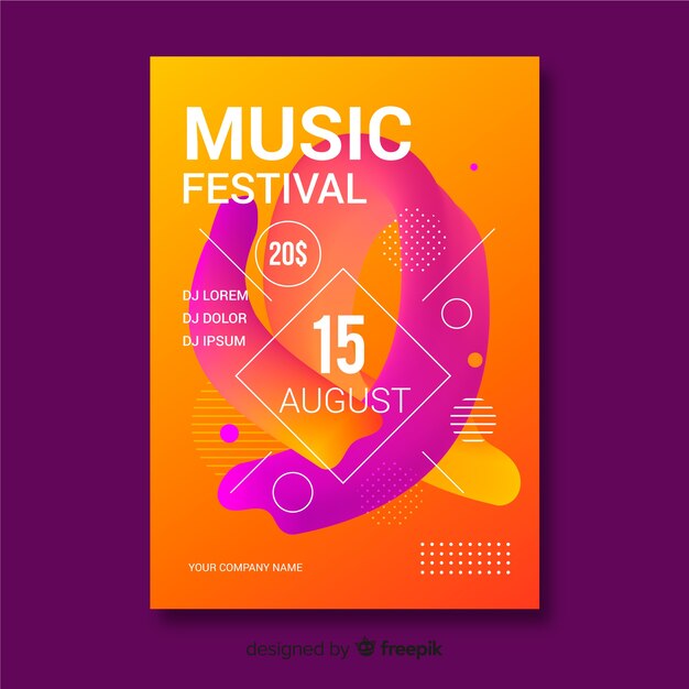 Poster de festival de música