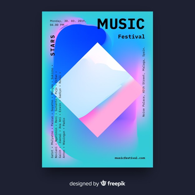 Poster de festival de música