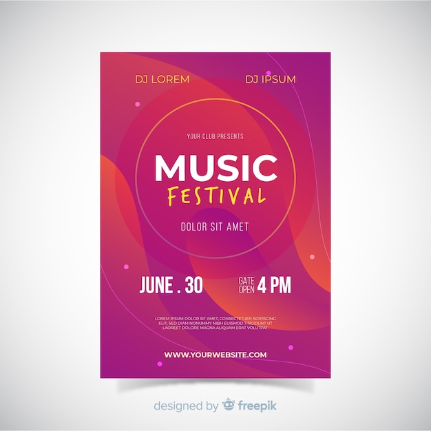 Poster de festival de música