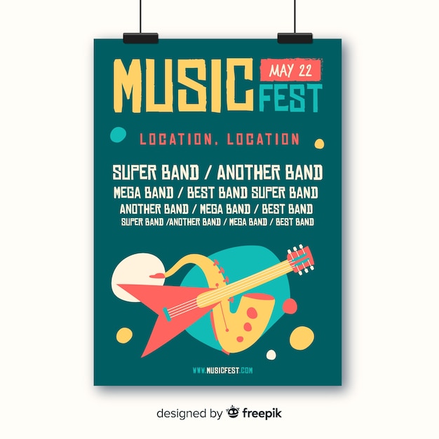 Poster de festival de música