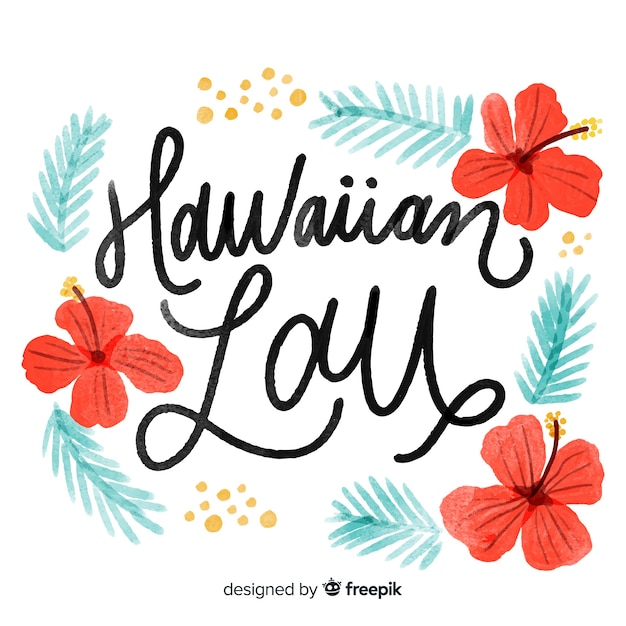Poster de luau hawaiano