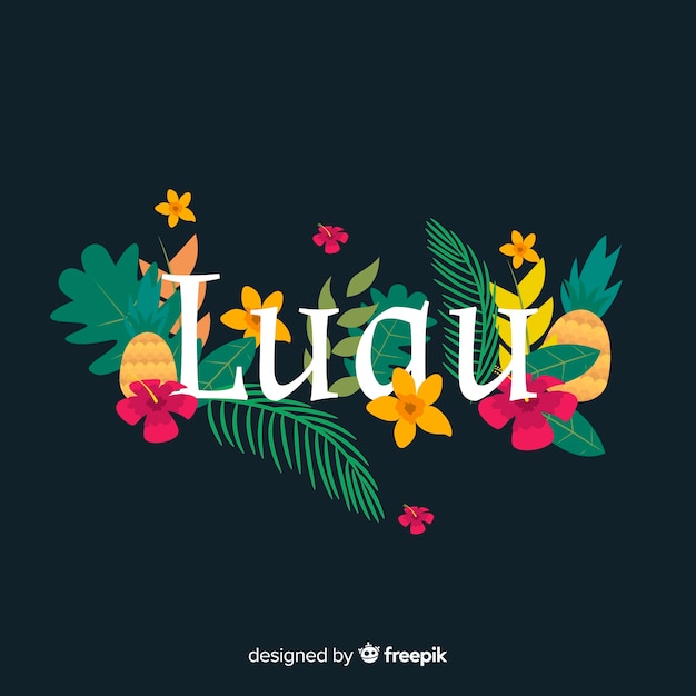 Poster de luau hawaiano