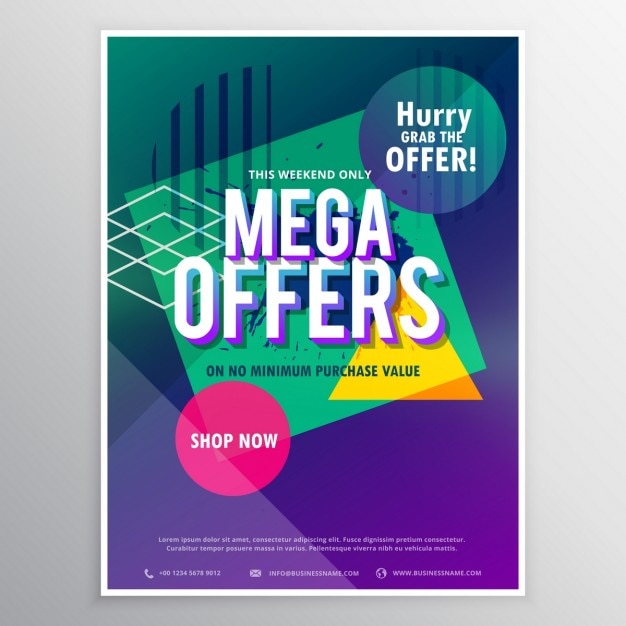 Póster mega ofertas