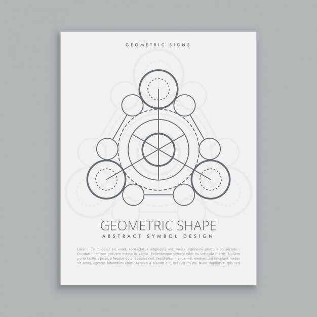 Póster de pequeños círculos sagrados